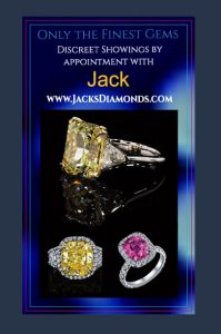Jack's Diamonds offers discreet in-home buying of gems & jewelry for celebrities and HNWI's.